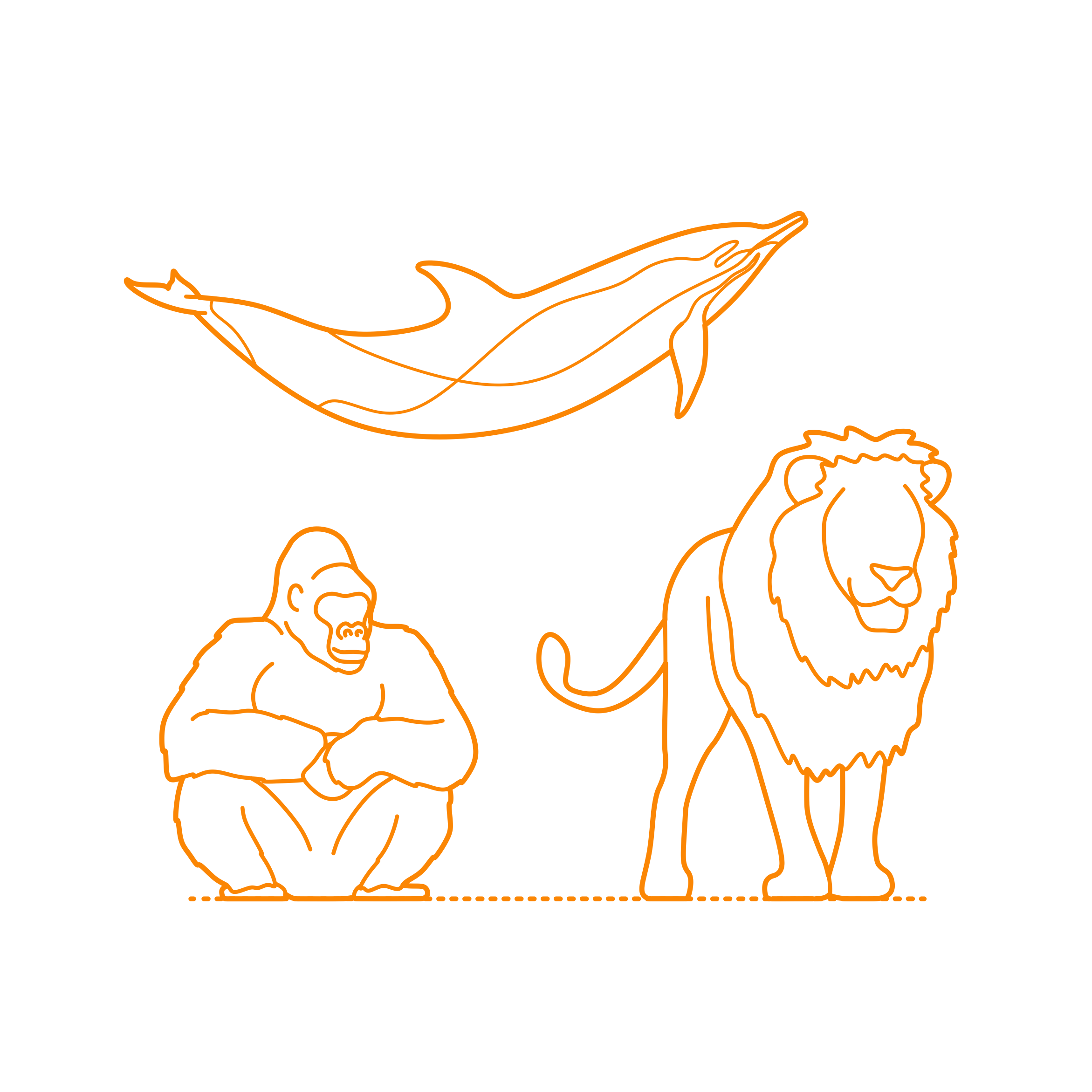Animals Mammals Sketch Style Svg Vector Free Vectors